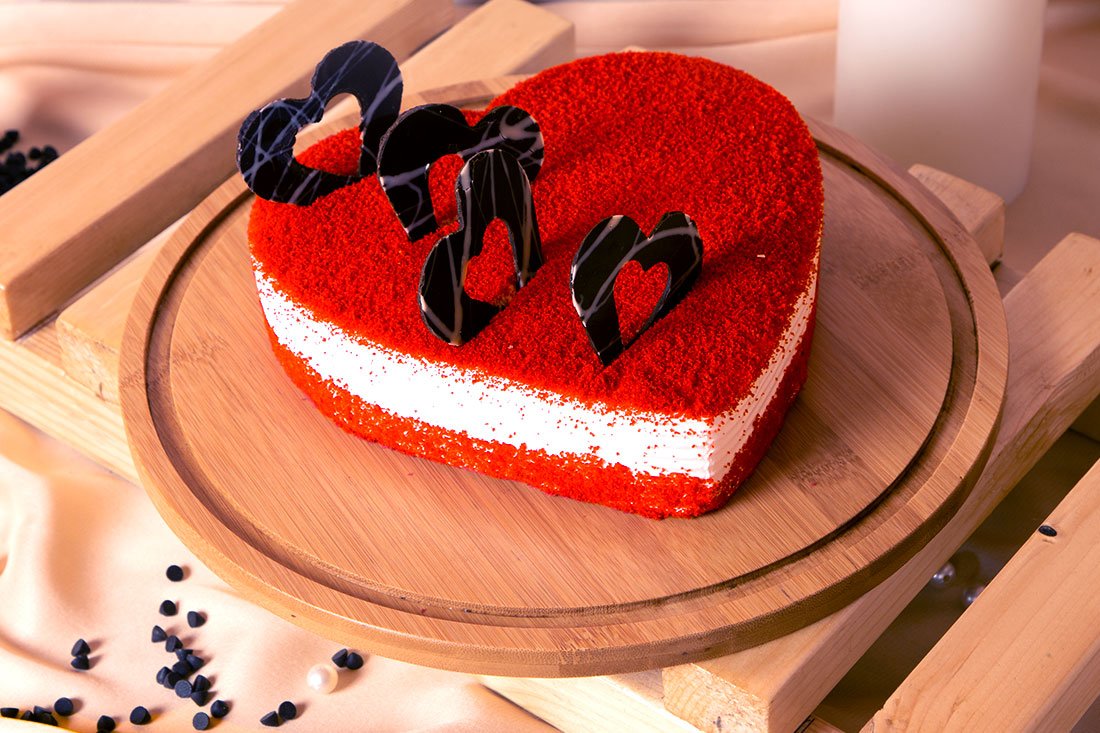 Red Velvet heart shape